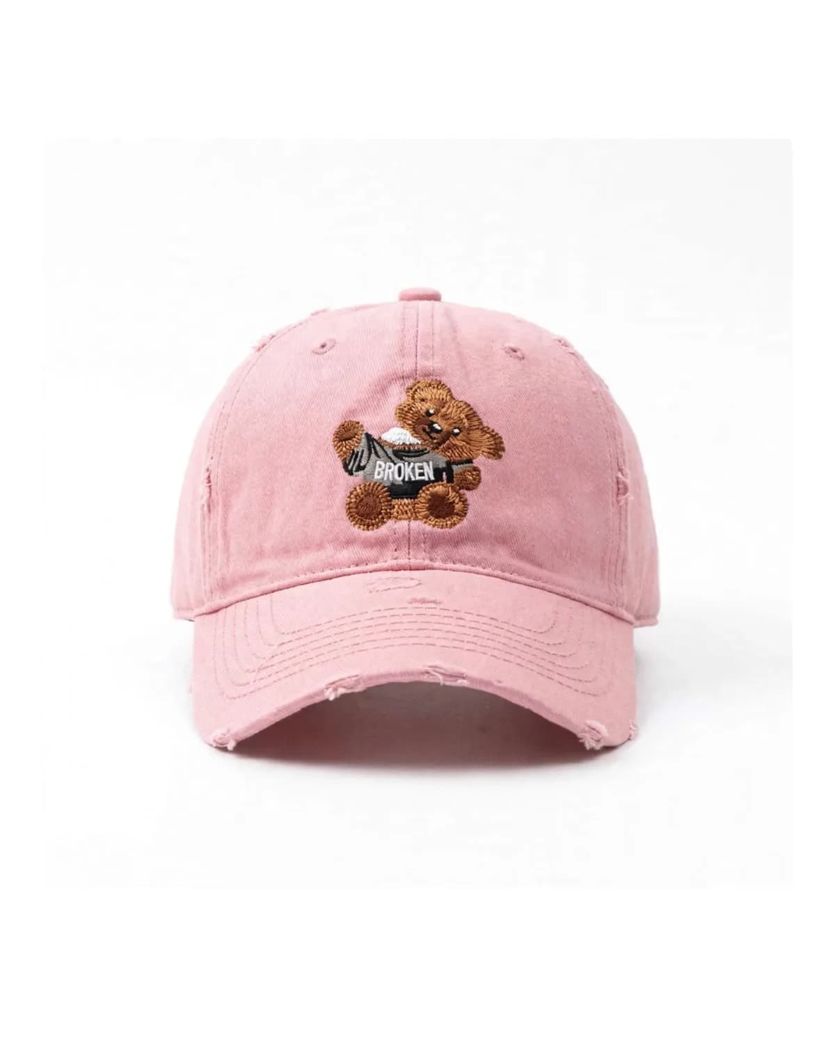Broken Teddy Bear Vintage Distressed Cap 1
