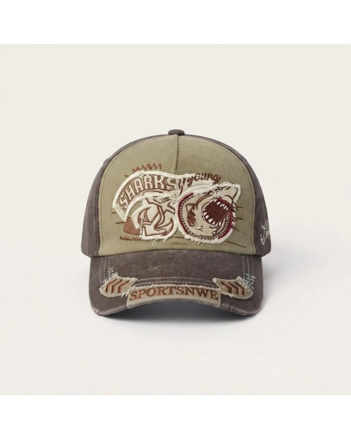 Shark Attack Vintage Distressed Cap 1