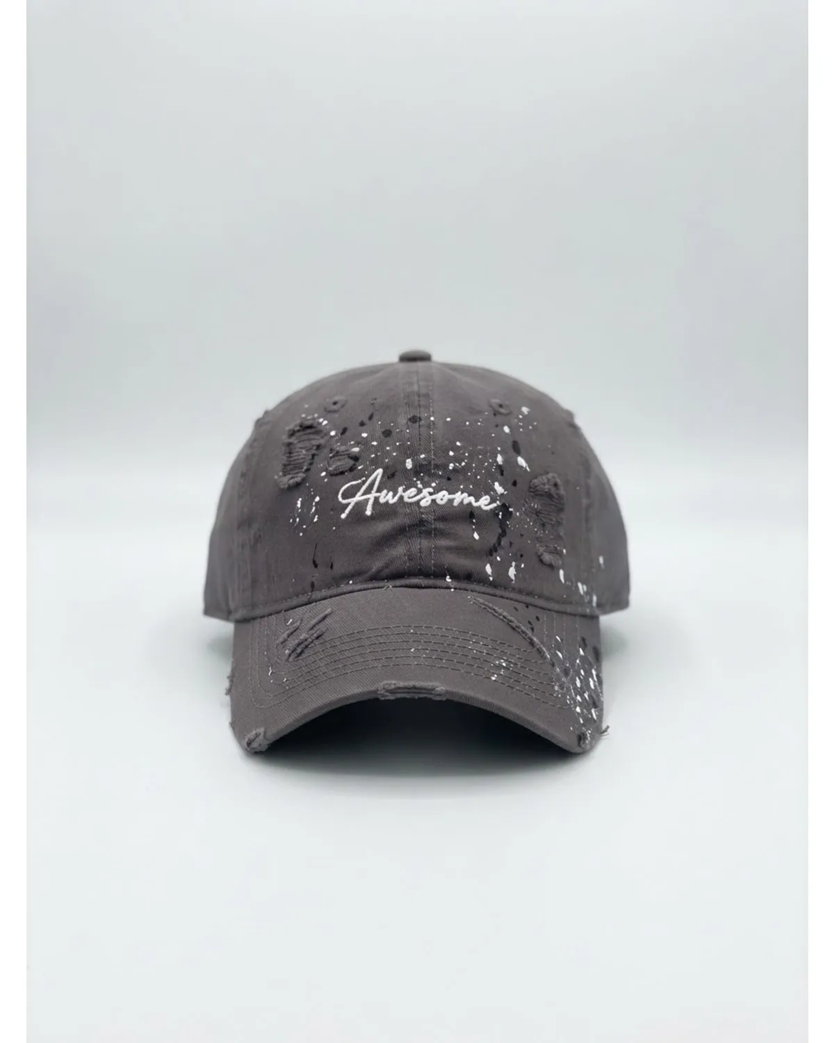 Awesome Paint Splash Ripped Cap 1