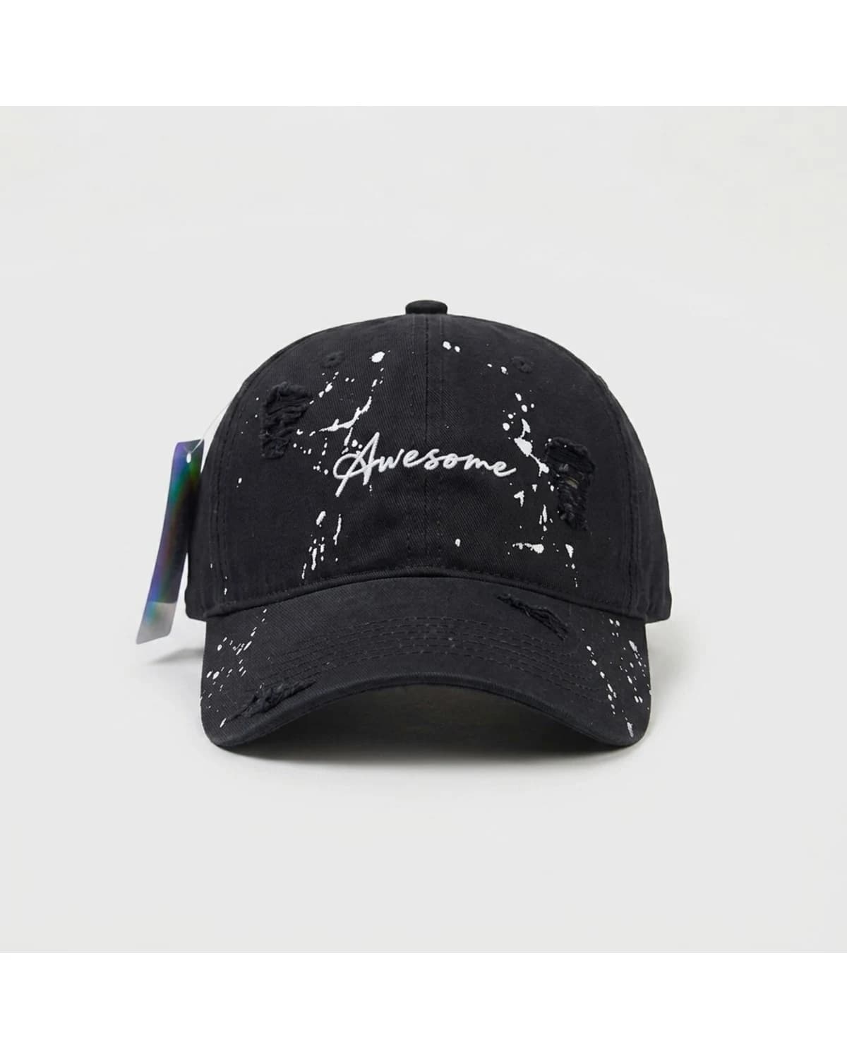 Awesome Paint Splash Ripped Cap 1