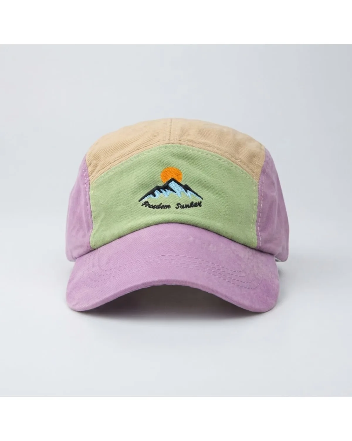 Modern Sunset Mountain 5-Panel Camp Cap 1